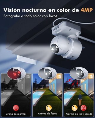 Camara vigilancia WiFi Exterior Solar NUEVA