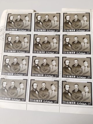 Sellos Ajman 1968 Derechos Humanos