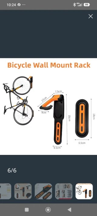 Soporte Pared Bicicleta