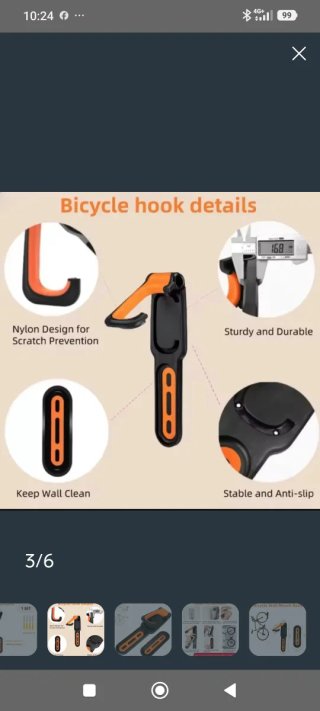 Soporte Pared Bicicleta
