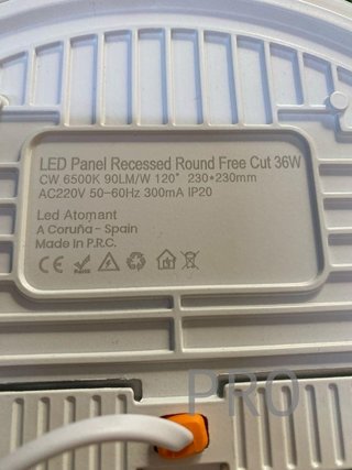 LED ATOMANT Downlight LED Panel Redondo