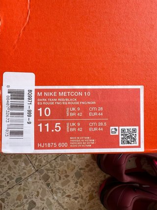 Zapatillas Nike Metcon 10 CrossFit Dark Team Red