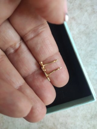 Orecchini farfalla oro 750 18kt introvabil