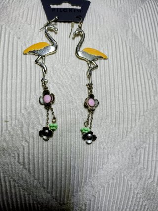 Flamingo earrings