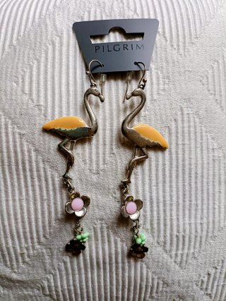 Flamingo earrings