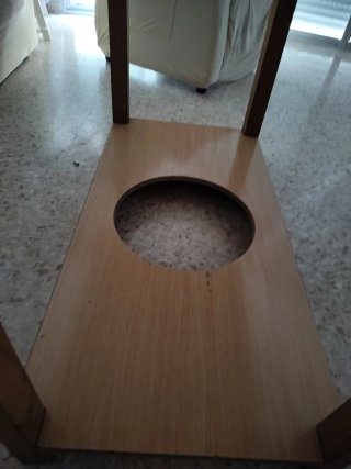 Mesa camilla de madera