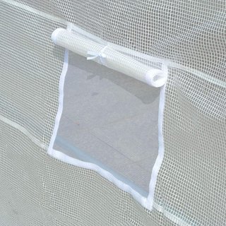 Invernadero de Jardín en Túnel para Plantas en PE con Tubos de Metal 6X3X2M Blanco