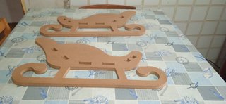TRINEO DE MADERA DECORATIVO