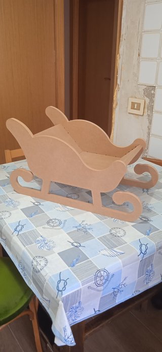 TRINEO DE MADERA DECORATIVO