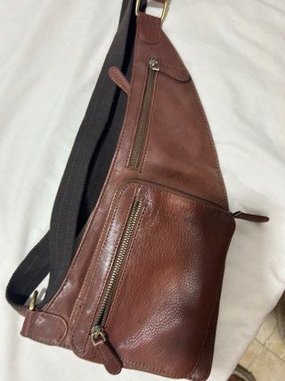 Riñonera de cuero auténtico