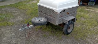 Remolque para perros con tapa