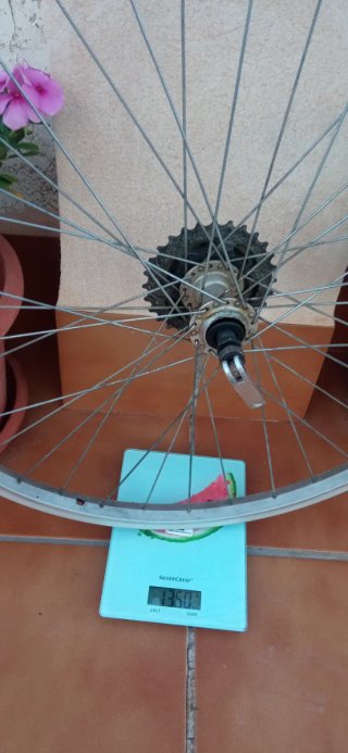 Llanta trasera bicicleta con piñonera