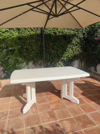 Mesa de jardín PVC para 6 personas