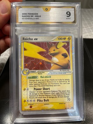 Raichu ex 97/106 Ex Emerald Carta Pokémon