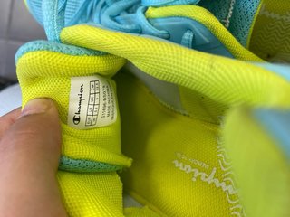 Scarpe Champion Teal e Giallo