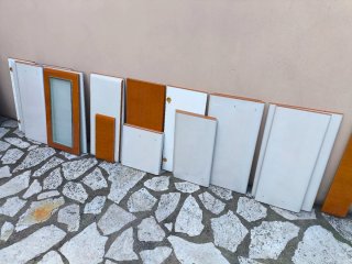 Puertas Muebles Cocina Madera y Cristal