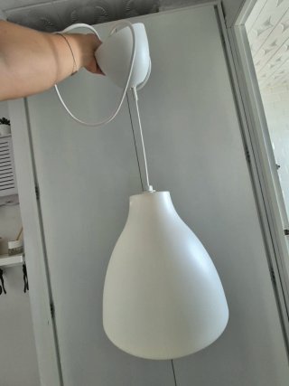 Lámpara colgante Ikea blanca