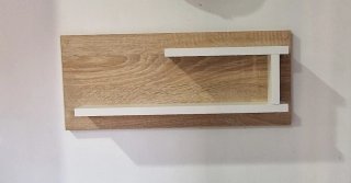 Estante de pared Roble y blanco 45x20x19