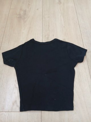 Camiseta Pull&Bear Negra Manga Corta