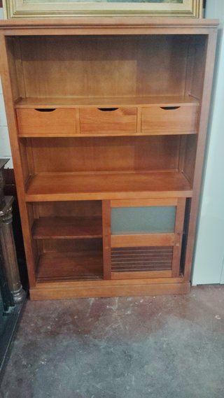 Vitrina Provenzal Madera y Cristal
