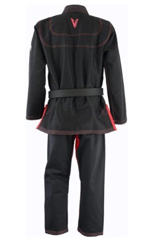 Kimono Jiu Jitsu Vector Negro y Rojo