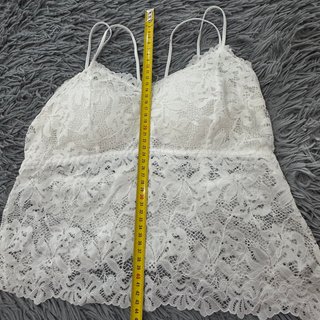 3 Tops Bralette L (Marrón, Blanco, Negro)