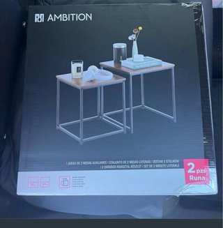 Mesitas Auxiliares Ambition  8€. Las 2 MESITAS