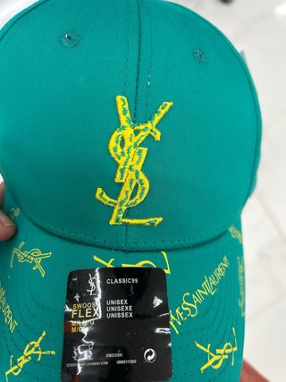 Gorra YSL Verde y Amarilla
