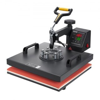 Máquina de Prensa Térmica, 15x15 pulgadas / 38x38 cm, Impresora de Transferencia por Sublimación 2EN1 Clamshell con Recubrimiento de Teflón, Control de Calor Digital Preciso, Powerpress para Camis...