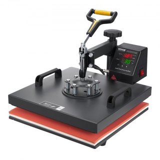 Máquina de Prensa Térmica, 15x15 pulgadas / 38x38 cm, Impresora de Transferencia por Sublimación 2EN1 Clamshell con Recubrimiento de Teflón, Control de Calor Digital Preciso, Powerpress para Camis...
