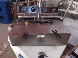 Freidora doble industrial