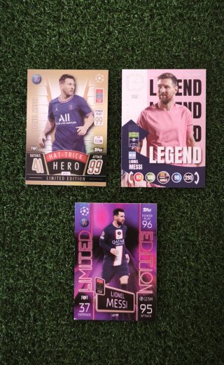 Lote Cromos Topps Panini Leo Messi Edición Limitad