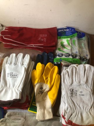 Guantes Trabajo de Cuero ,goma, de soldar