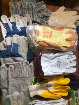 Guantes Trabajo de Cuero ,goma, de soldar