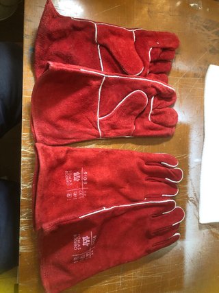 Guantes Trabajo de Cuero ,goma, de soldar