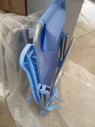 Silla de Playa Plegable Azul