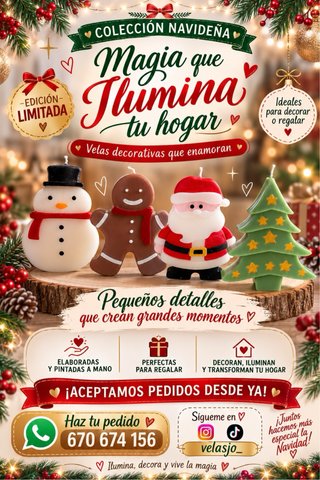 Velas navideñas - Árbol de Navidad