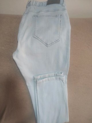 Pantalón vaquero azul claro elástico hombre 44