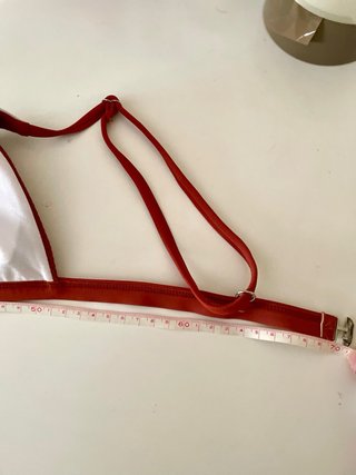 Top bikini canalé color teja nuevo