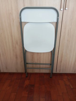 2 Sillas Plegables Metal y Plástico