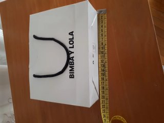 Bolsa de papel Bimba y Lola blanca