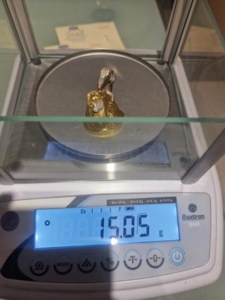 Conjunto Cadena Oro 18kt y Colgante