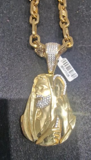 Conjunto Cadena Oro 18kt y Colgante