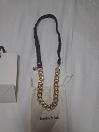 Collar Bimba y Lola Negro y Dorado
