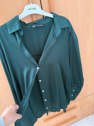 Blusa Zara Verde Talla L