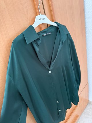 Blusa Zara Verde Talla L