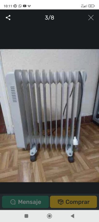 Radiador eléctrico blanco
