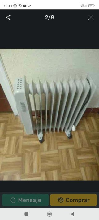 Radiador eléctrico blanco