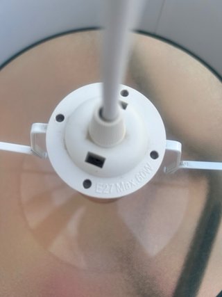 Lámpara techo terciopelo verde agua