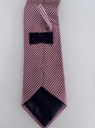 Cravatta Etro Uomo Fantasia Quadretti Rossi
